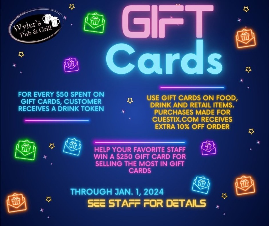 Gift Cards at Wyler's event photo