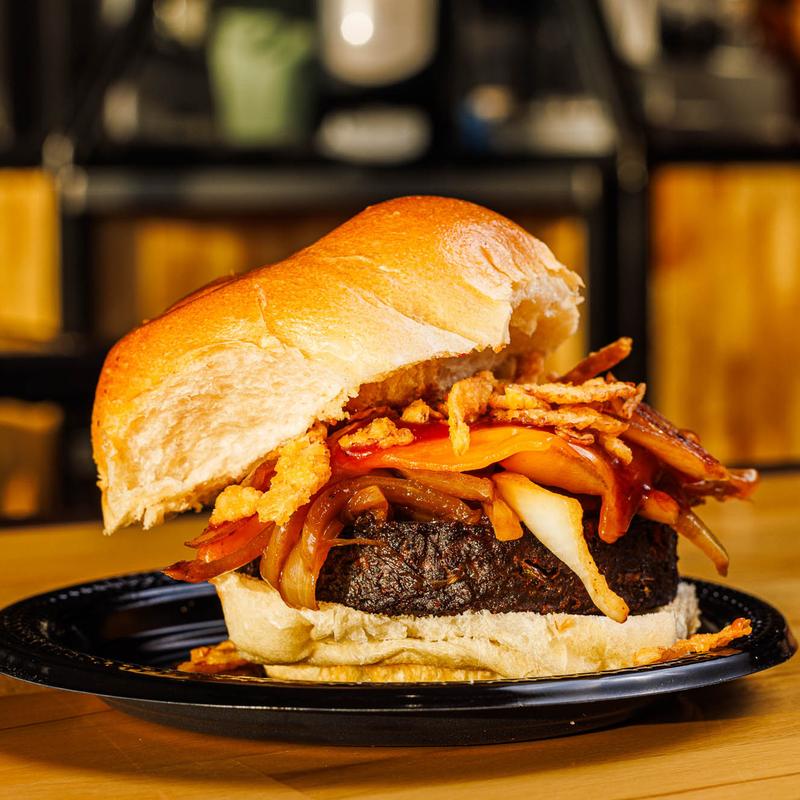 menu item 11 of 11, Cowboy Black Bean Veggie Burger