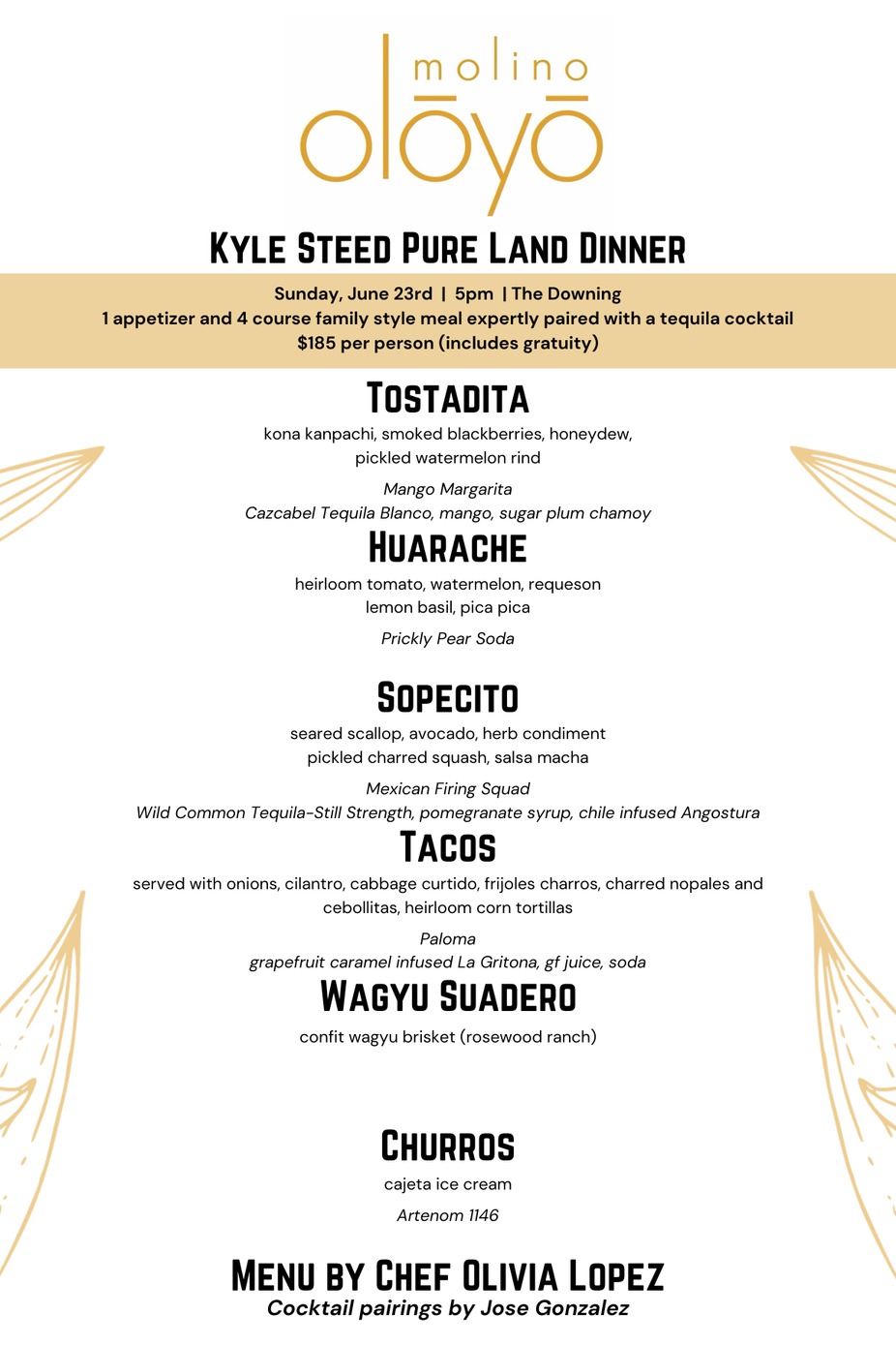 The Downing Bottles and Bites events