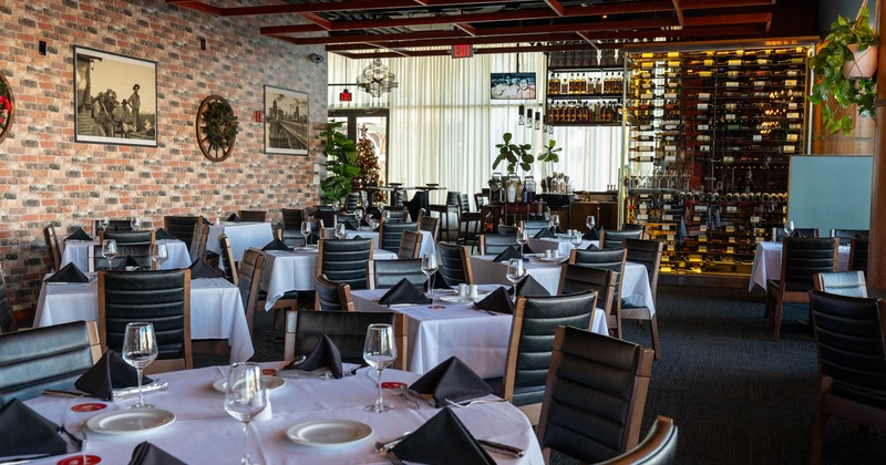 Interior, wide view of dining area