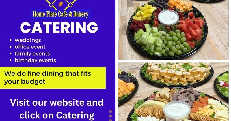 Home Plate Cafe Bakery Catering, flyer