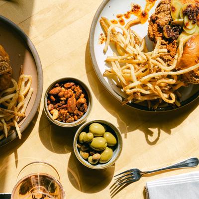 Half off all bar food from 5 to 6 pm, Monday thru Friday. At the bar at Table Asheville..