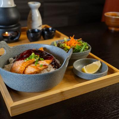 salmon teriyaki bowl