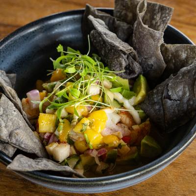 Mango Shrimp Ceviche.