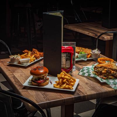 Various food dishes.