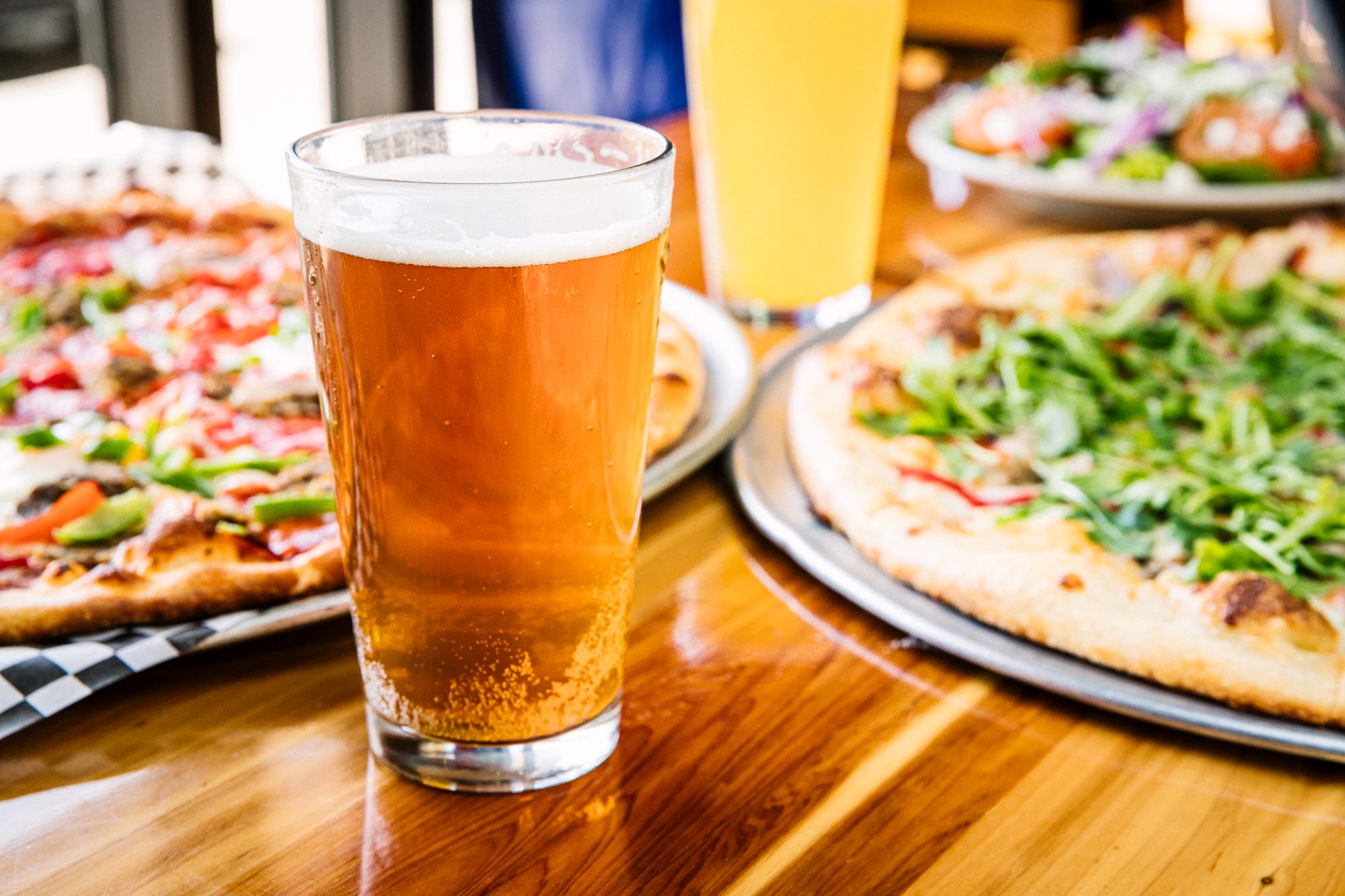 Glass of beer closeup