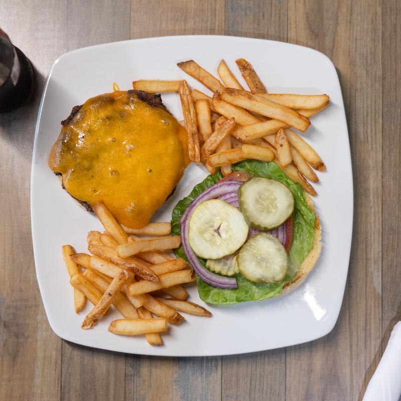 menu item 1 of 5, Hamburger