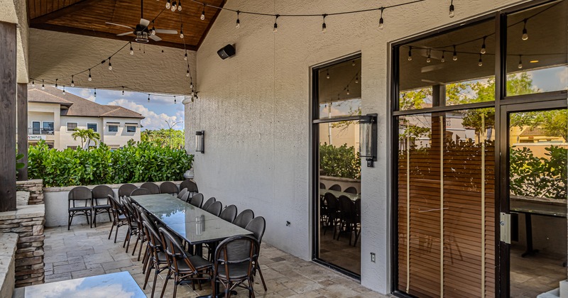 Outdoor seating area