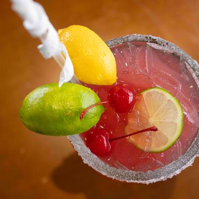 Blackberry Margarita, top view.