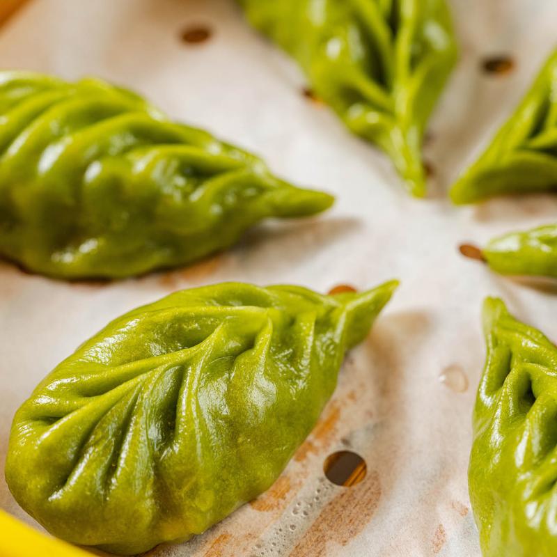 Vegetable Hand Make Steam Dumplings (6) photo