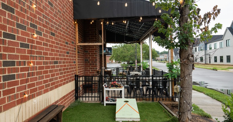 Exterior, patio seating area