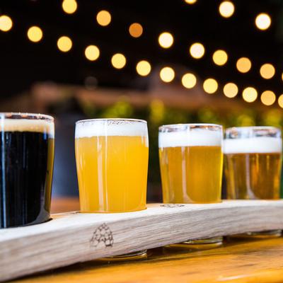 Different types of beer.