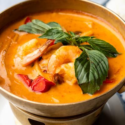 Shrimp curry.