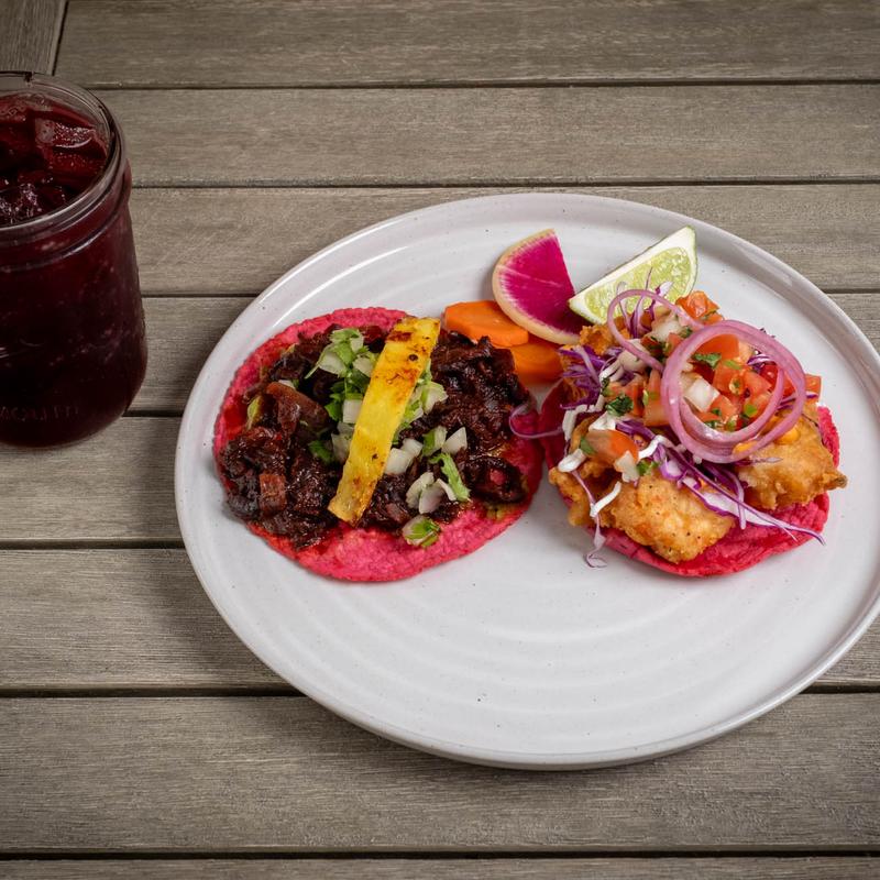 2 Tacos with Agua Fresca photo