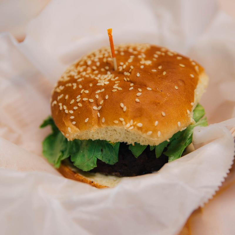 Jamaican Spicy Jerk Burger photo