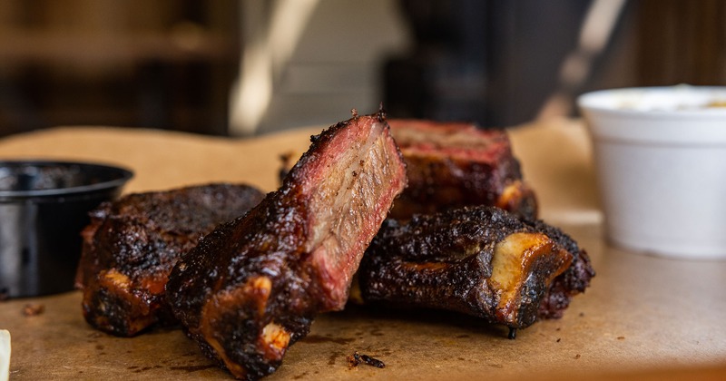 BBQ served on a plate