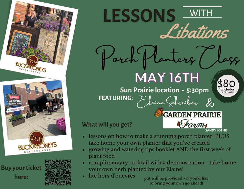 Lessons with Libations- Porch Planters Class event photo