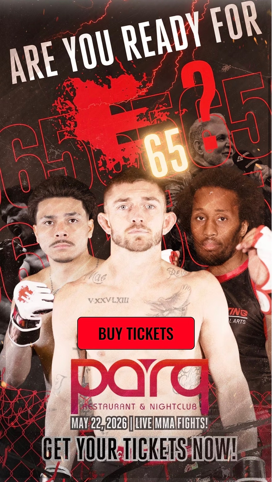 EPIC FIGHTING 65 AT PARQ event photo