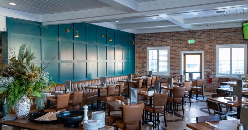 Restaurant interior, dining area