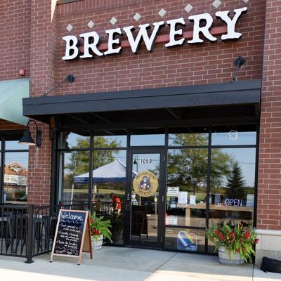 Exterior, brewery front entrance.