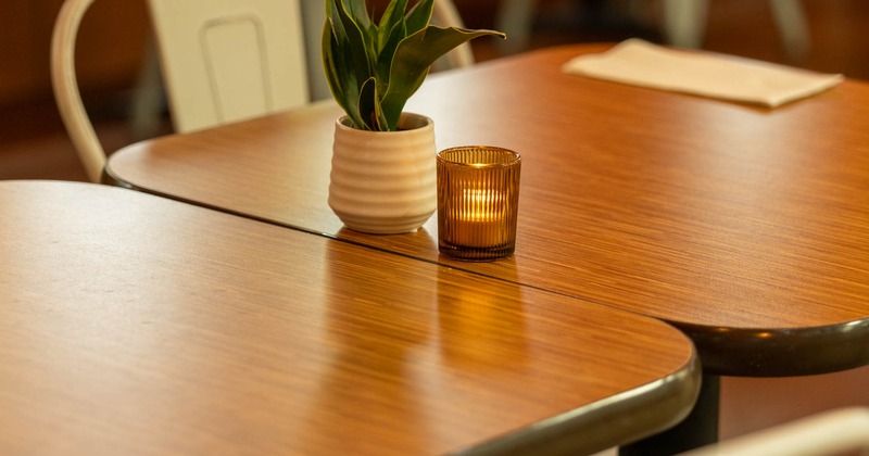 Interior, table ready for guests, closeup