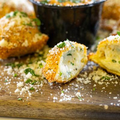 Three Cheese Toasted Ravioli.