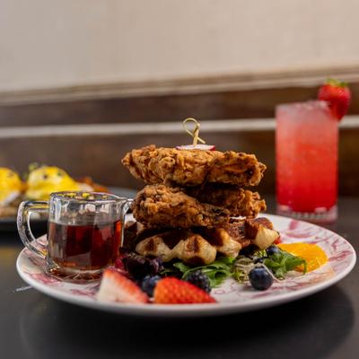 Buttermilk Fried Chicken & Croffle.