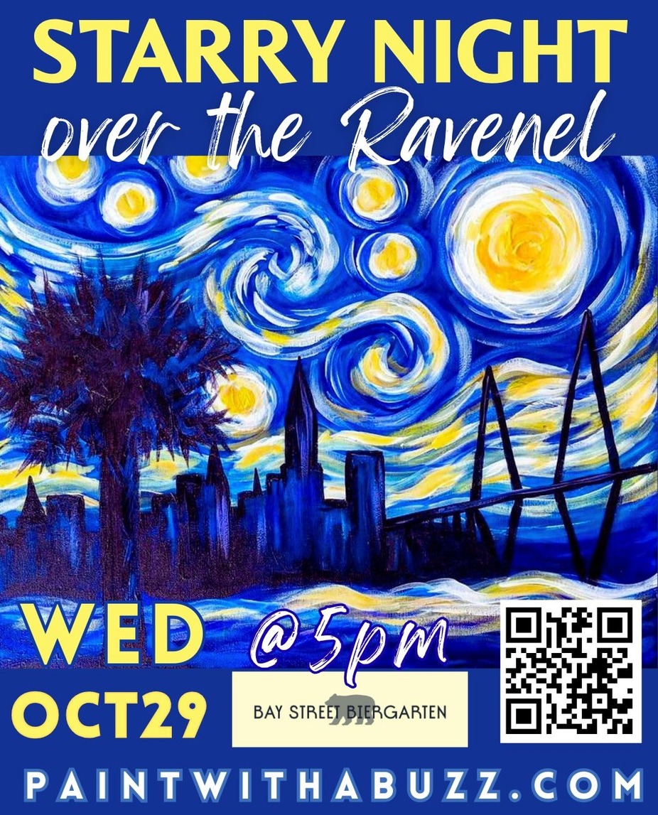 Paint W/ A Buzz -- Starry Night  Over The Ravenel event photo