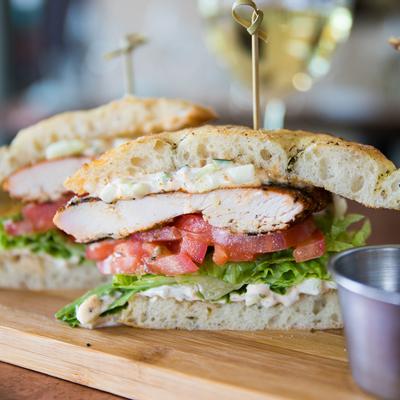 Fried Chicken Club Sandwich.