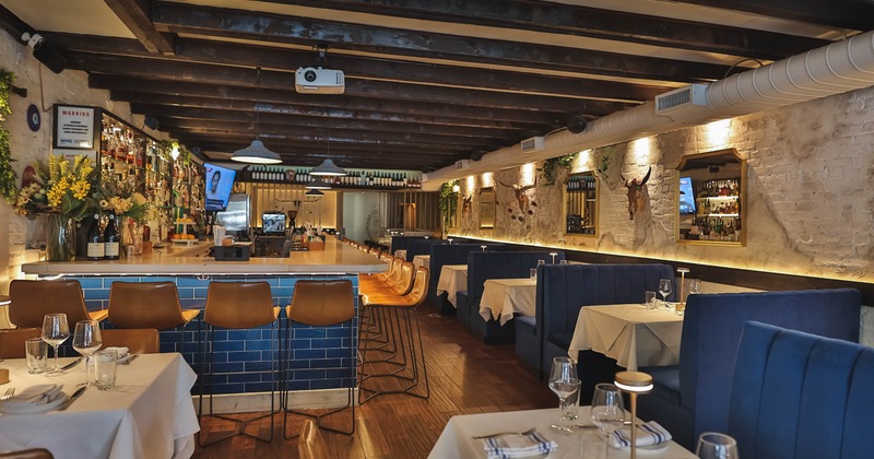 Interior, dining area