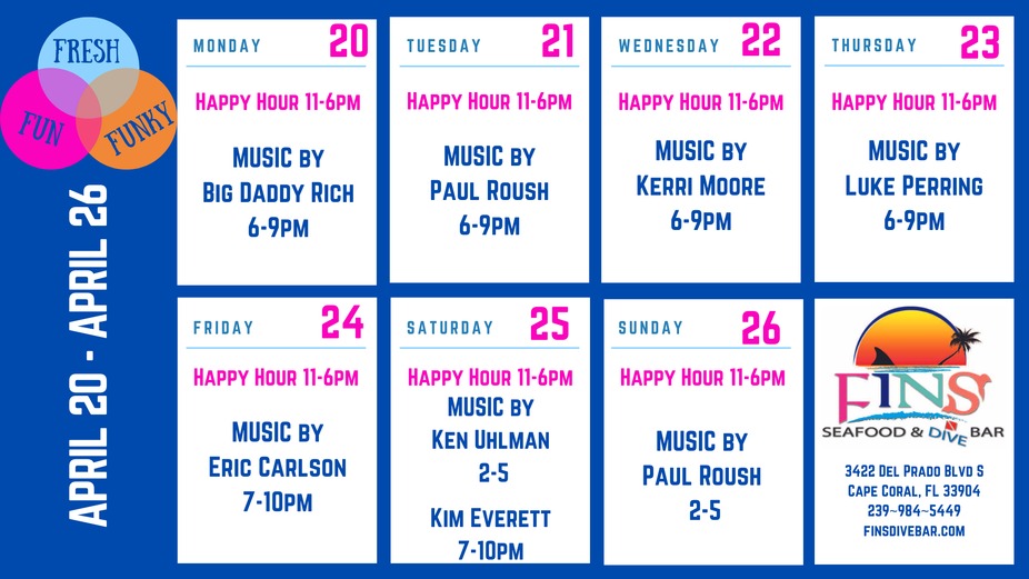 Weekly Event Calendar! event photo