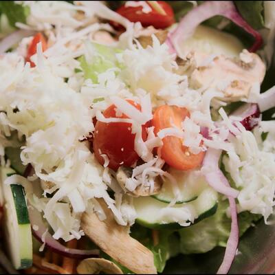 Salad, extreme closeup
