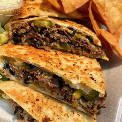SW Beef Quesadilla.