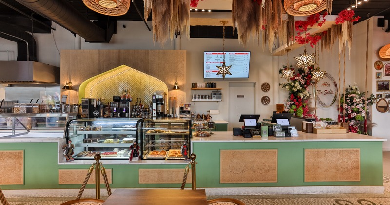 Interior, food counter