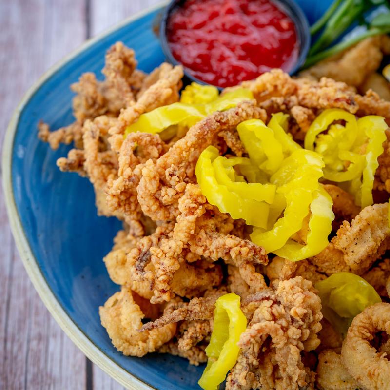 Crispy Calamari with Marinara Dipping Sauce photo
