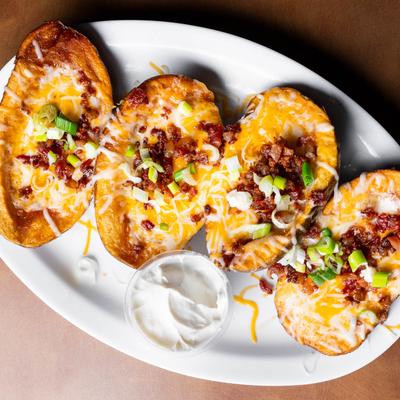 a classic favorite the loaded potato skins.