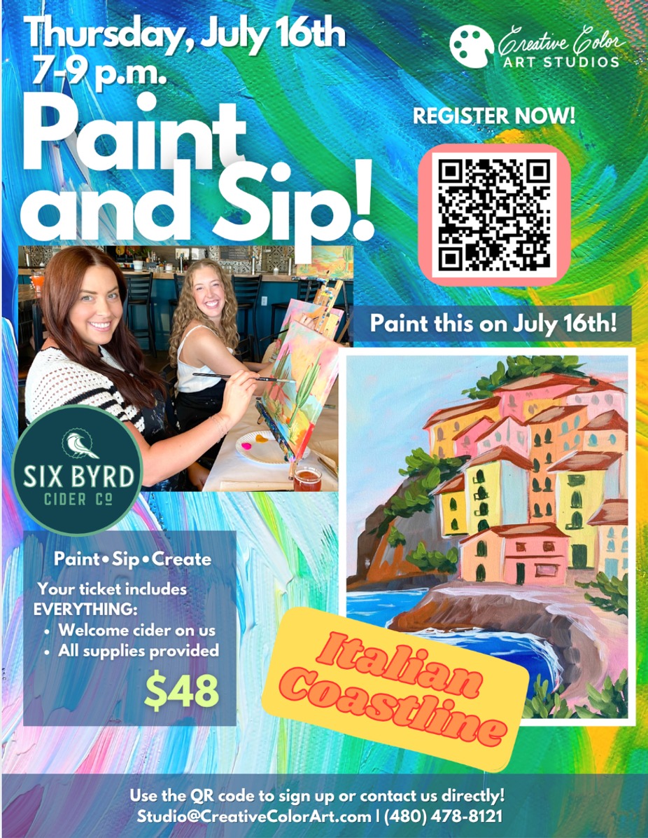 Paint & Sip Night - Arcadia event photo 3