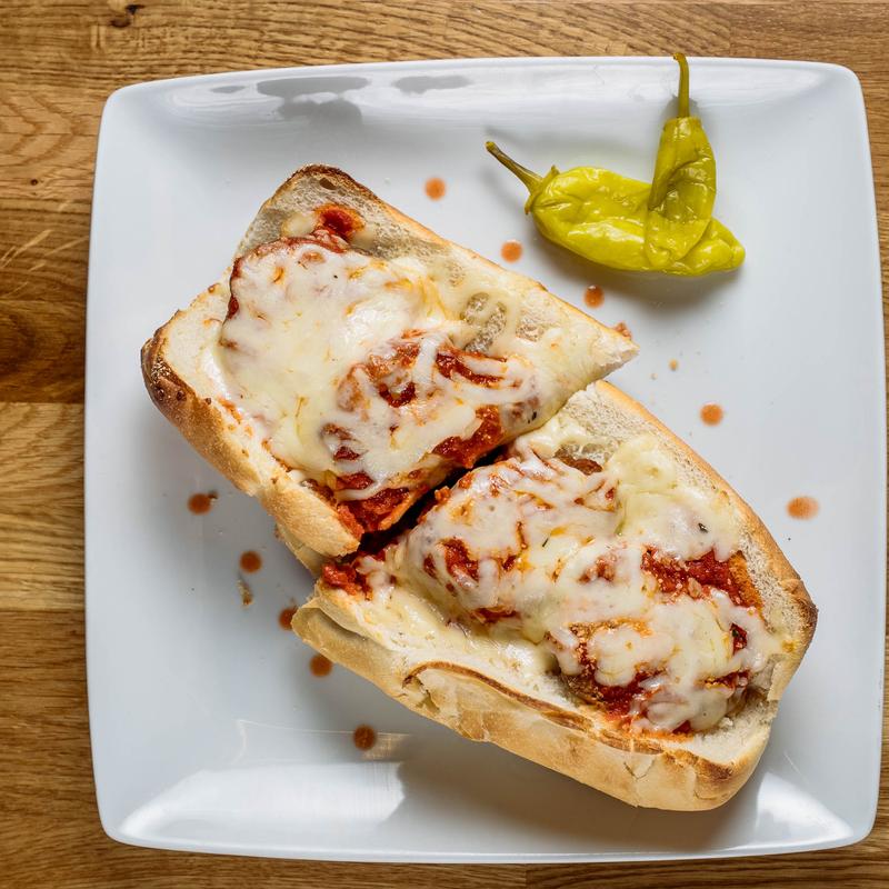 menu item 6 of 10, Meatball Parmigiana Sandwich