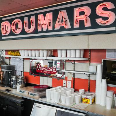 Doumar's Cones & Barbeque, interior.