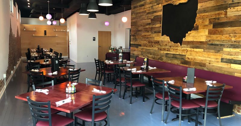 Interior, set tables