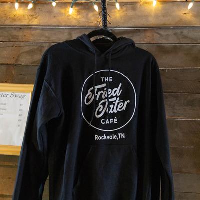 Hoodies hanging on the rack