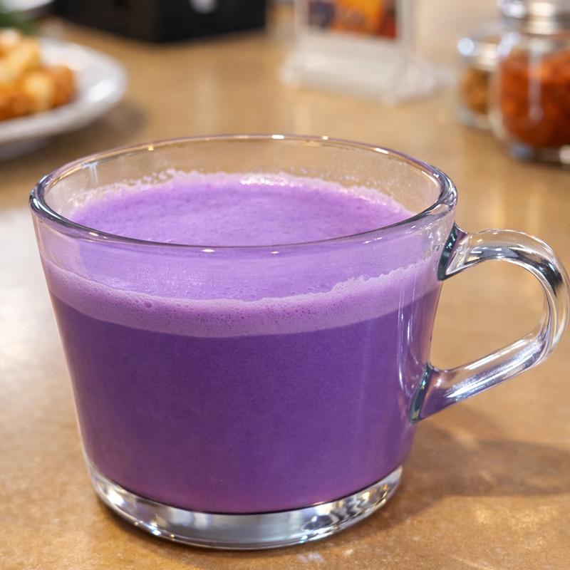 Ube latte photo