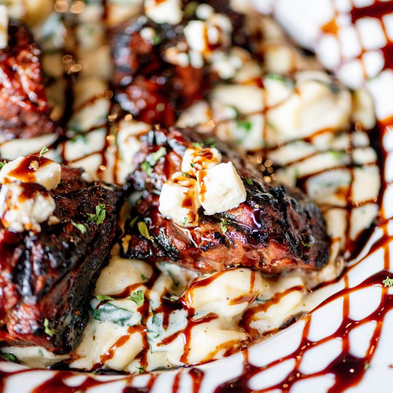 Steak Tips Gorgonzola with Cheese Tortellini photo