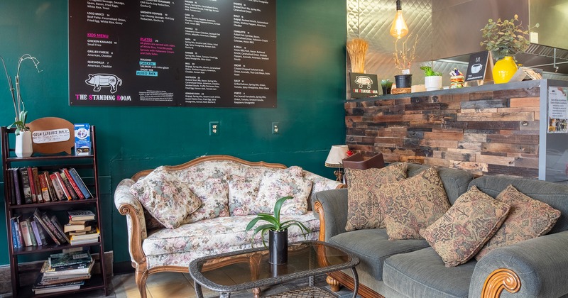 Interior space, lounge seating area