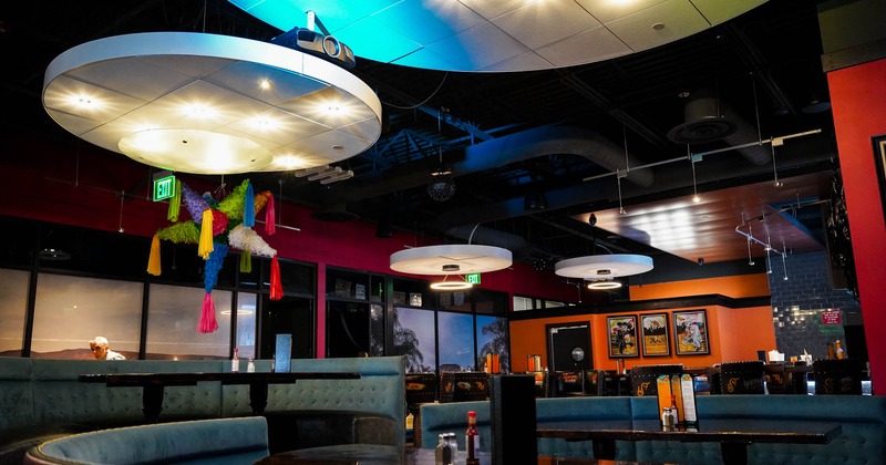 Interior, private seating area