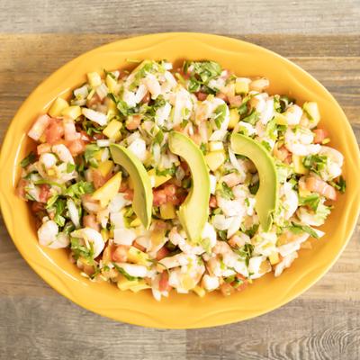 Camaron ceviche.
