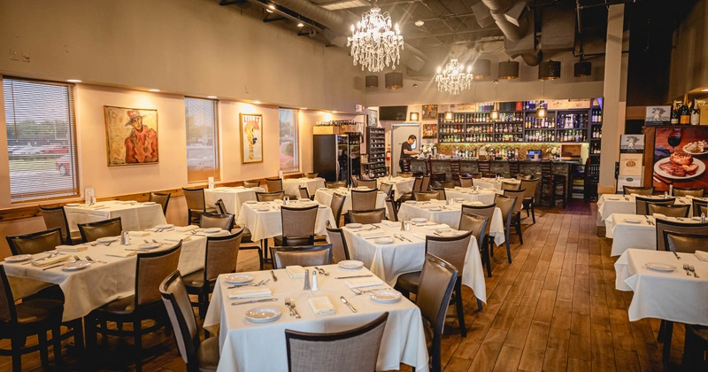 Interior, dining area