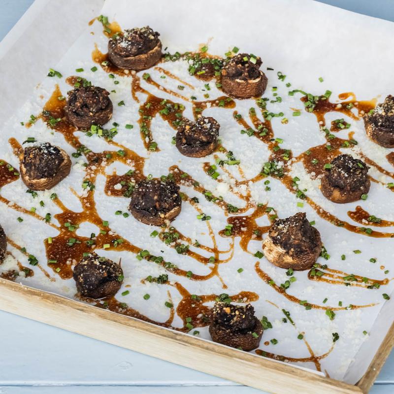 Teriyaki Baked Stuffed Mushrooms photo