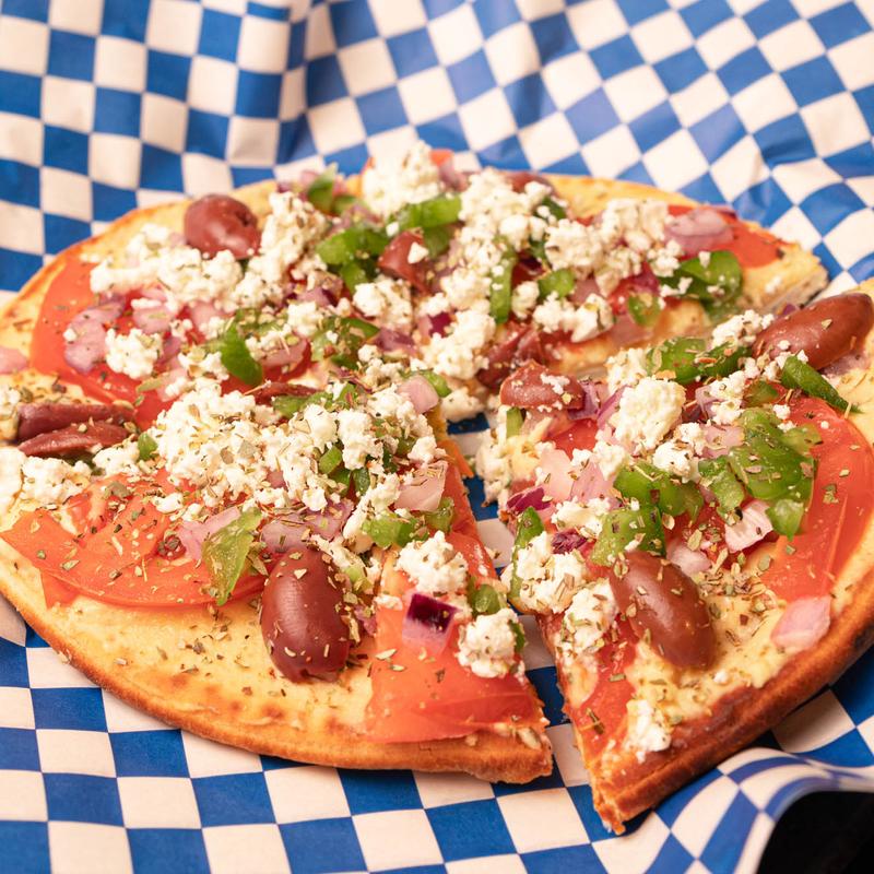 Veggie & Hummus Pita Pizza photo