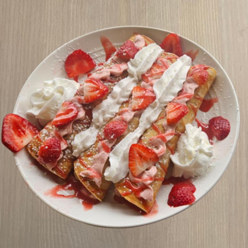 menu item 45 of 57, Strawberry Crepes